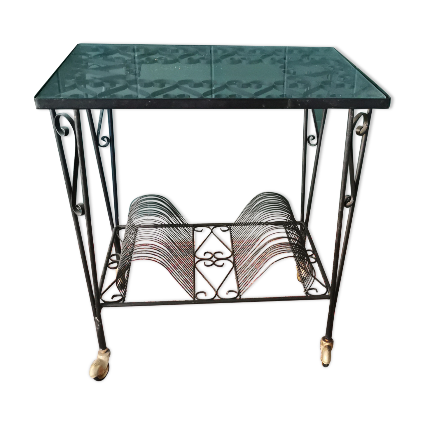 Porte vynile en fer forgé modèle cœur