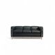 LC2 Le Corbusier 3-seater sofa published by Cassina