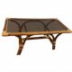 Bamboo and rattan coffee table