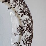 Lot de 6 assiettes à dessert anciennes en terre de fer modèle Alphand de Sa