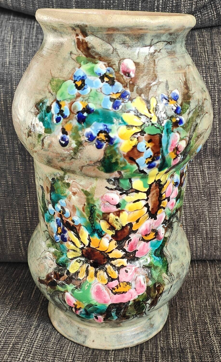 Ceramic vase signed Yves Clément
