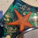 Mirror on resin support with inclusion