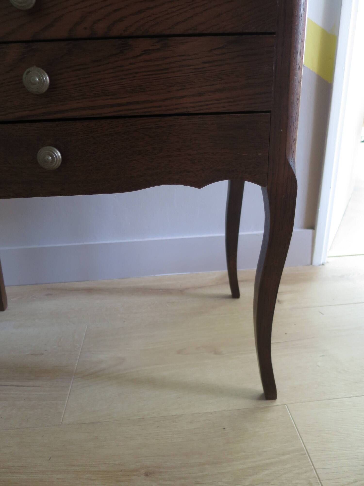 Vintage - Charming work table - Small chest of drawers/dressing table - Louis XV style - Cabriole legs - 2 drawers