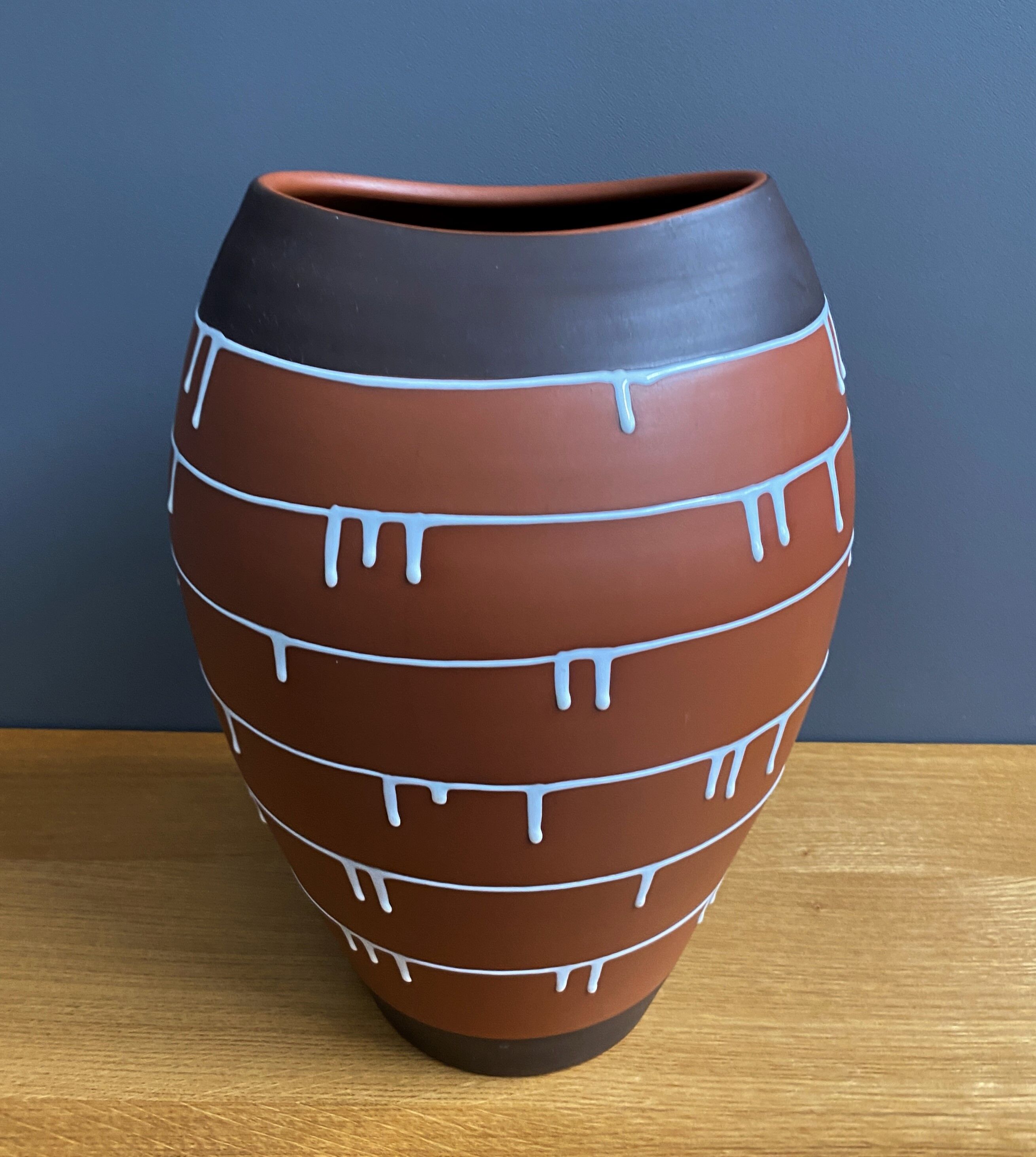 Palermo decor Vase by Ilkra Edelkeramik designer Ernst Werner 1960s