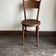 Set of 4 Fischel bistro chairs in bent wood gendarme hat 1920