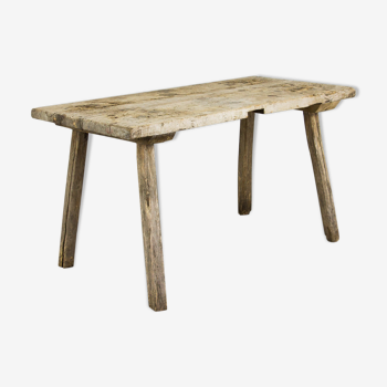 Antique pine butchers table