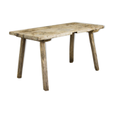 Antique pine butchers table