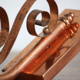 Copper metal sconce