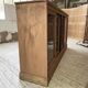 Oak sideboard with glass doors
