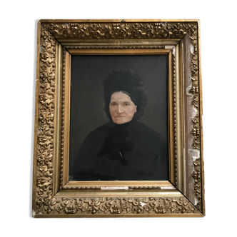 Signed old portrait