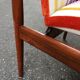 Scandinavian rosewood chair with Nobilis fabric