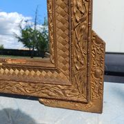 Miroir Bois et Stuk doré 19 ème