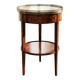 Rare chiffonnière table / flying table with 3 rotating drawers – Stamped