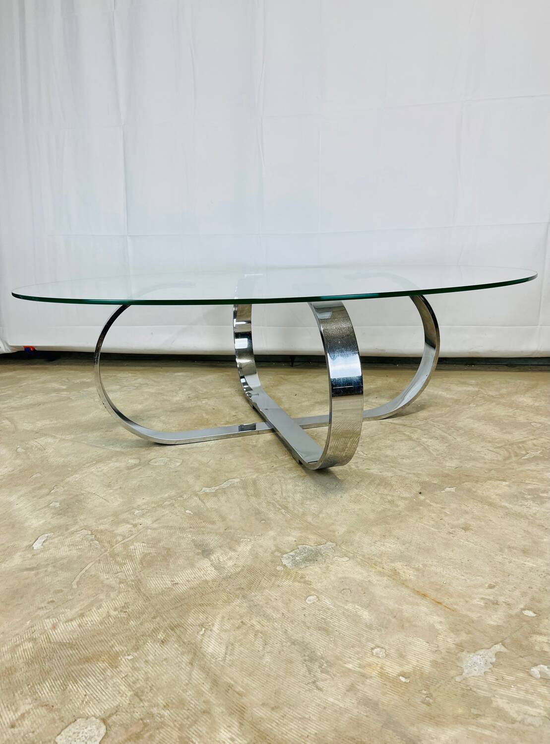 Glass coffee table