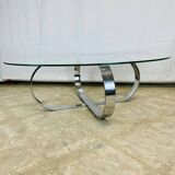 Glass coffee table