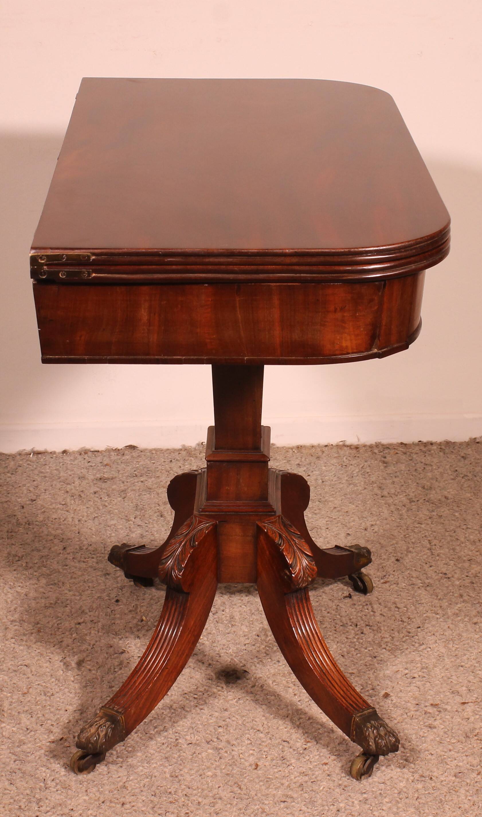 Regency Period Mahogany Game Table or Console