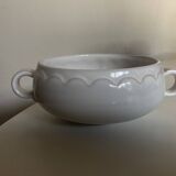 Set of 10 hollow Festons ear bowls by Pierre Motton for Gien 1970