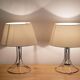 Paire de lampes vintage en metal  1970