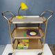 60s English rolling serving trolley