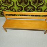 Vintage 1970s children's school bench