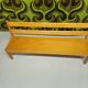 Vintage 1970s children's school bench
