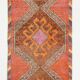3X10 Peach Orange Turkish Runner Rug, 88x306Cm