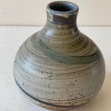 Vase vintage en grès signé Cuxa