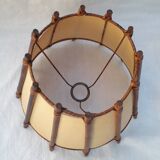 Rattan lampshade