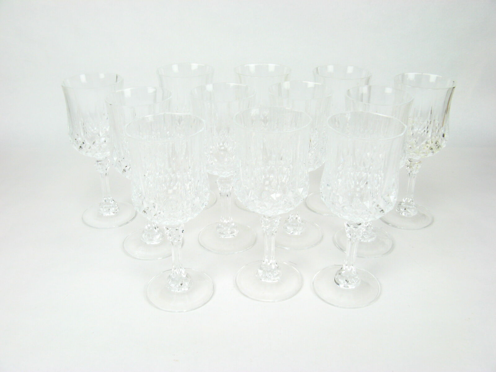 Set of 12 crystal glasses of Arques Longchamps