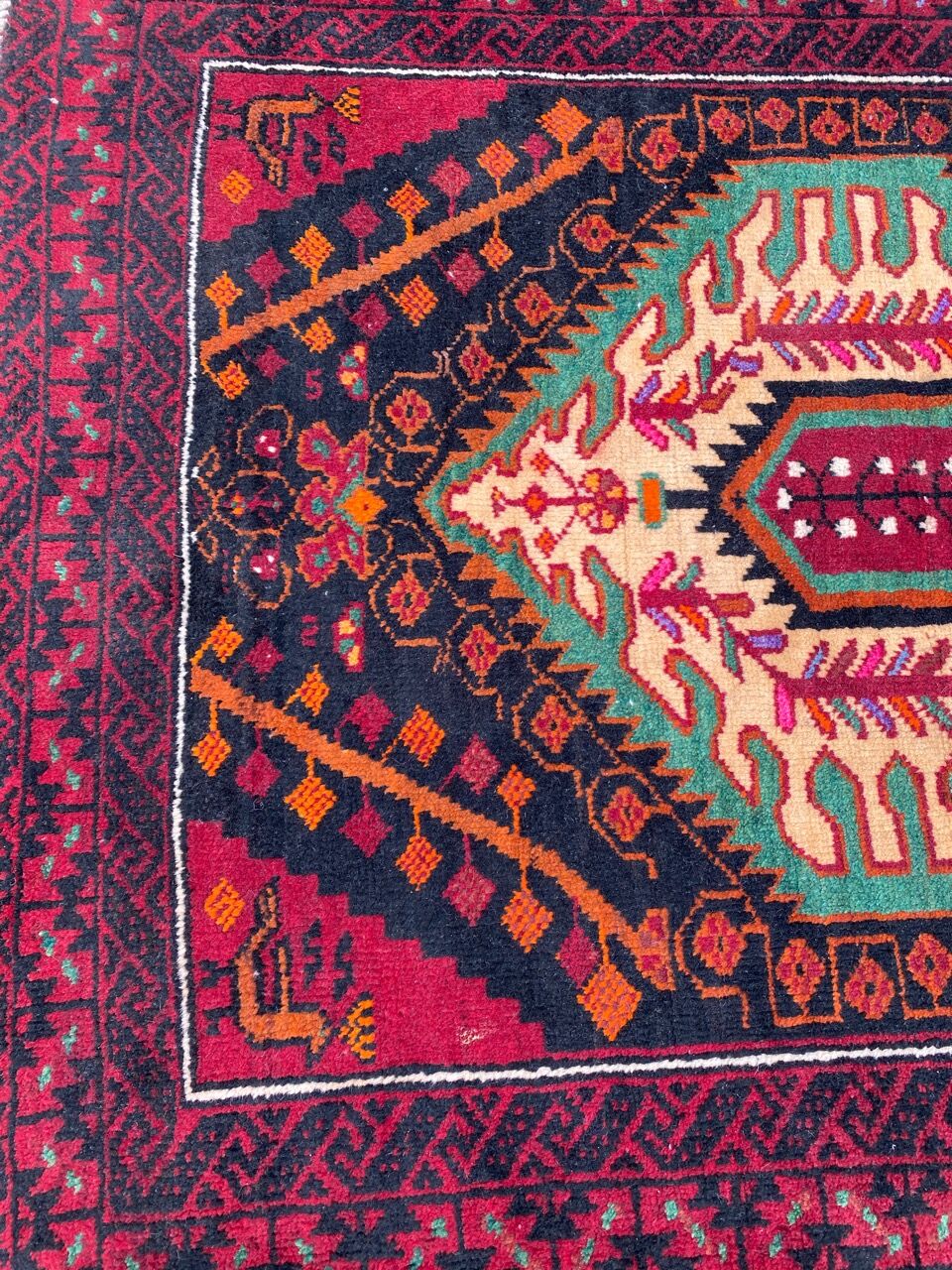 Vintage carpet belutch turkmen 106x188 cm