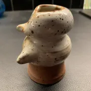 Owl-shaped zoomorphic vase in stoneware – Jacques Pouchain, Dieulefit Workshop