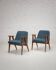 Fauteuils vintage Chierowski 366 du milieu du siècle, lot de 2