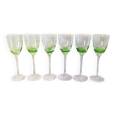 6 wine glasses
