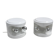 Pair of white ceramic table lamps by Perdomello, 1970.