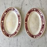 Duo of raviers Badonviller model "Barbizon" 30s
