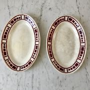 Duo of raviers Badonviller model "Barbizon" 30s
