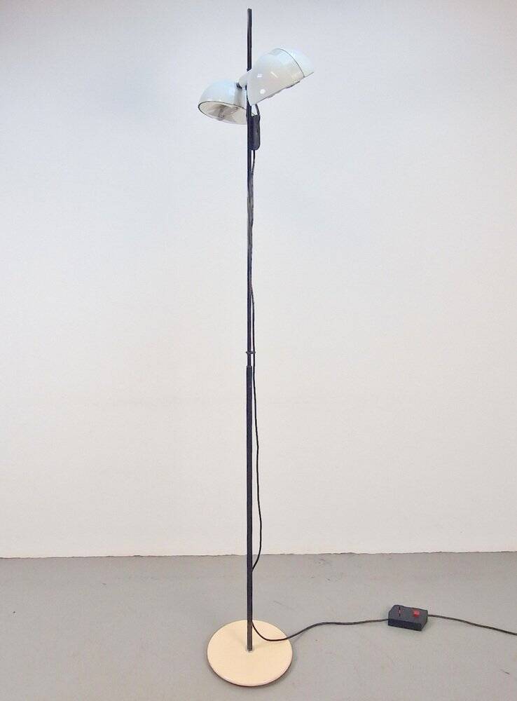 Vintage White Floor Lamp from Valenti Milano, Italy, 1970s