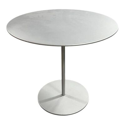 Table basse Cassina ronde en aluminium gris
