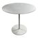 Round grey aluminium coffee table by Cassina.