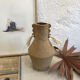 Vase totem pompons roux