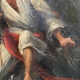 Tableau peinture allégorie de la mort XIXe
