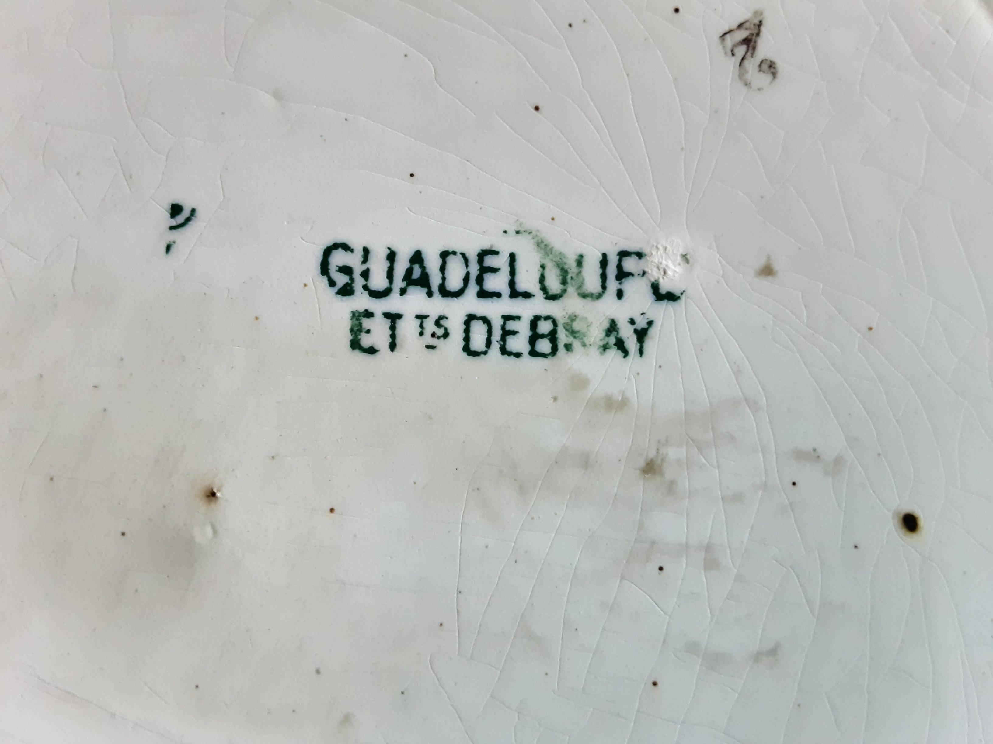 Debray earthenware salad bowl, Guadeloupe model