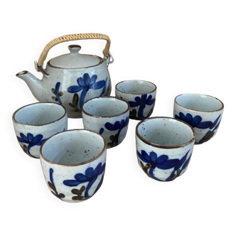 Tea set 7 pieces in Chinese stoneware