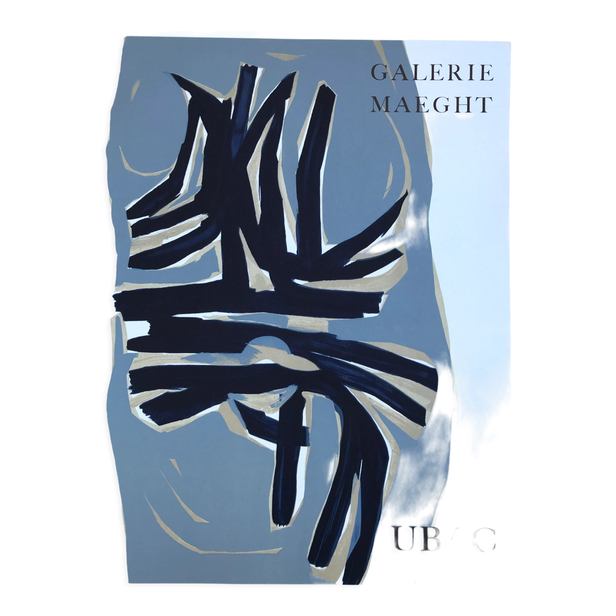Original lithograph poster by Raoul Ubac galerie Maeght 1961