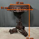 Anglo-Indian Pedestal Table in Exotic Wood – Late 19th Century
