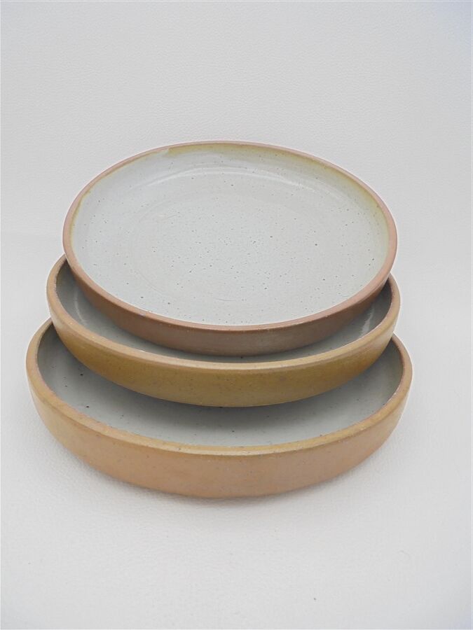 Set of 3 sandstone plates