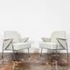 Vintage metal armchairs “Bat” by Wchód Zadziele, Poland, 1960s