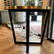 Table stained glass and brass, 1980 s