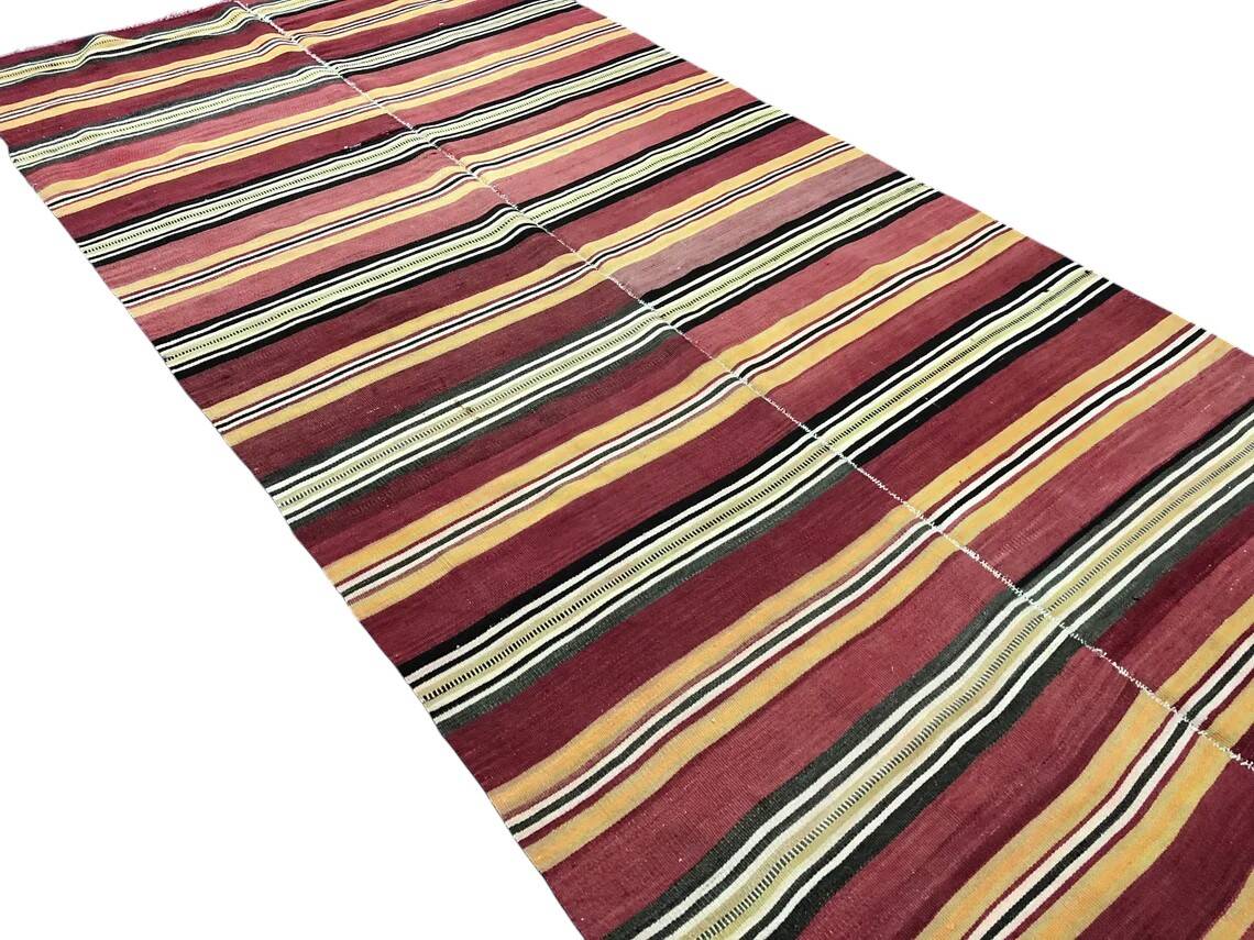 Neutral Oushak Floor Kilim Rug