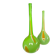 Pair of large flower vases in glass paste from the 70s-80s.